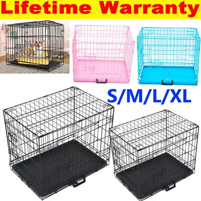 £32.70 • Buy Dog Cage Puppy Training Crate Pet Carrier - Small Medium Large Xl Xxl Cages