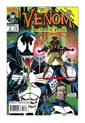 VENOM: FUNERAL PYRE #3 --- PUNISHER! HI-GRADE! Marvel Comics! 1993! NM • $4.74