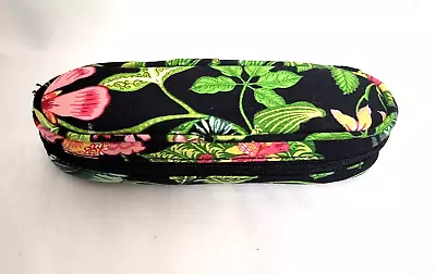 Vera Bradley Eye/SunGlass Holder/Mini Cosmetic Zip Around Case Botanica Pattern • $15.99