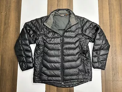 Cloudveil Mens XL Black Goose Down Filled Quilted Puffer Jacket Primaloft Coat • $39.99