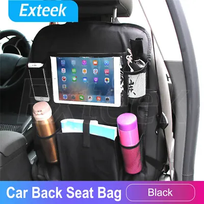 $11.35 • Buy Car Back Seat Organiser Travel Storage Bag IPad Air Mini Holder Tablet Pocket