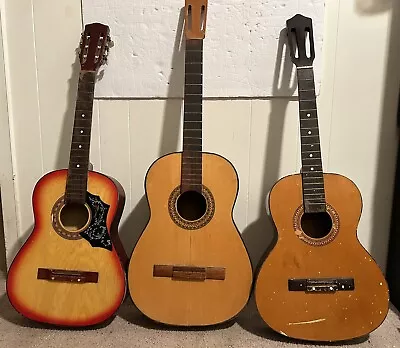 Vintage Acoustic Guitar Lot Gilb Mexico Korea • $29.99