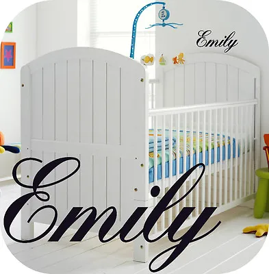 Baby Girl Personalised Nursery Room  Wall Sticker Girls - Kids - Bedroom Or Cot  • £4.99