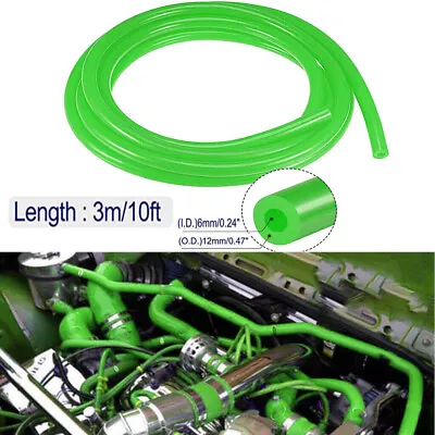 Green Silicone Vacuum Air Hose 6mm/1/4  Silicone Line Pipe Tube 0.25 ×10 Feet • $14.24