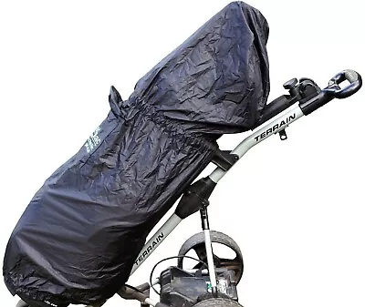 CADDY-MAC Waterproof Trolley Bag Cover And Clip-on Carry Bag Black. FREE POSTAGE • £12