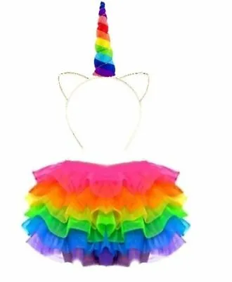 Kids Girls Book Week Day Animal Tutu Costume Fancy Dress Halloween Party Outfit • £19.04