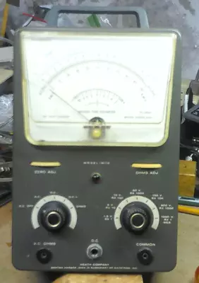 Vintage Voltmeter IM-10 Heath Company - Vacuum Tube Meter  For Parts • $1