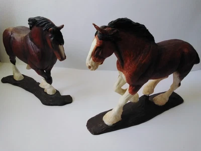 £22 • Buy Border Fine Arts Action Horses Clydesdale Horse Bay A21272 / Shire Horse A20078