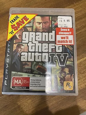 Grand Theft Auto IV For PS3 Good Condition With Manual • $15.96