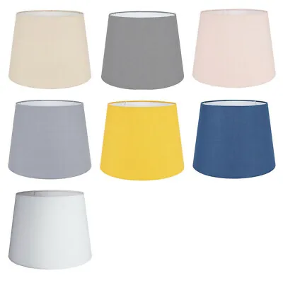 Tapered Cotton Ceiling Light Shade Pendant Lampshade Fabric Lounge Bedroom Lamp • £12.99