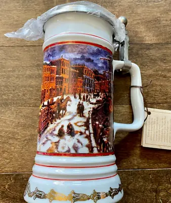 Collector Stein Miller Beer 1991-92  'Waterfront Holiday' - Vintage Used • $19.99