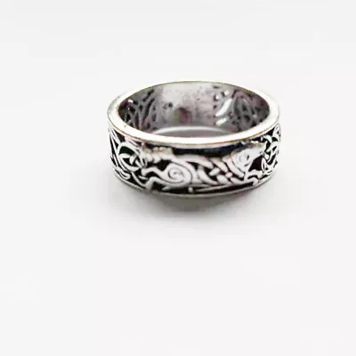New Vintage Viking Wolf Silver Ring For Mens Norse Jewelry Gifts Size 12 • $0.91