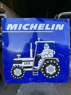 Original Vintage Michelin Tractor Tyres Dealership Sign  • £295