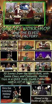 VIRTUAL SANTA SANTA'S WORKSHOP ELF TOY FACTORY DVD By Jon Hyers • $35.95