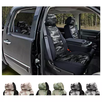 Coverking Traditional Military Camo Custom Seat Covers For Chevy Silverado • $279.99