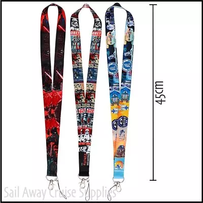 Star Wars  LANYARD.  Key ID Badge Card Holder.  Work Travel Cruise. 12 Designs • $9.95