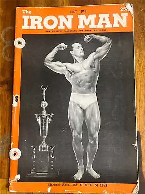 IRONMAN Bodybuilding Muscle Magazine CLARENCE ROSS 7-48 • $9.99
