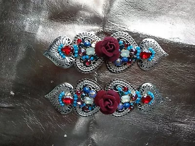 £5.99 • Buy TWO CRAFT HABERDASHERY Pieces - Flowers & Stones