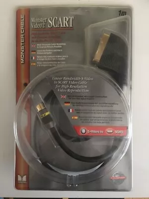 £7.99 • Buy Monster Cable S-video To Scart 1mtr