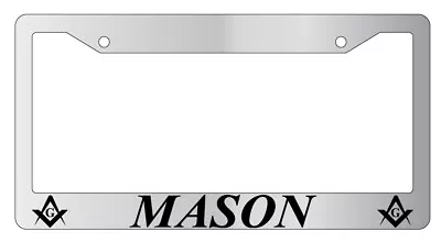 Mason W/LOGO Chrome License Plate Frame • $9.79