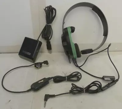 Xbox 360 Wired Turtle Beach Headset & WiFi Receiver TB300 & Talkback Cable -Used • $17.77