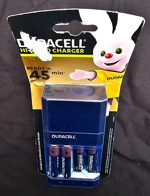 Duracell Hi-Speed Advanced Battery Charger CEF27 With 2 X AA & 2 X AAA Batteries • £17.45