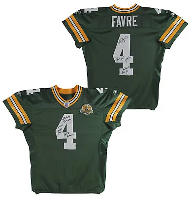 Packers Brett Favre Signed Game Used Green Reebok Jersey BAS & Photomatched! • $29999.99