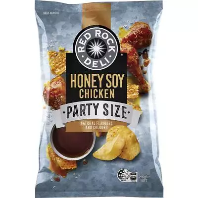 Red Rock Deli Honey Soy Chicken Potato Chips Large Party Size 290g • $16