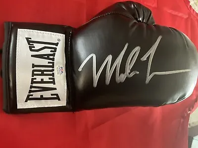 Mike Tyson Right Hand Signed Black Everlast Boxing Glove W/psa Sticker #1c72703 • $149