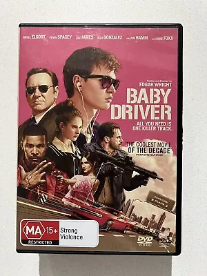 P777 Baby Driver Kevin Spacey DVD [M] No Scratches • $4.90