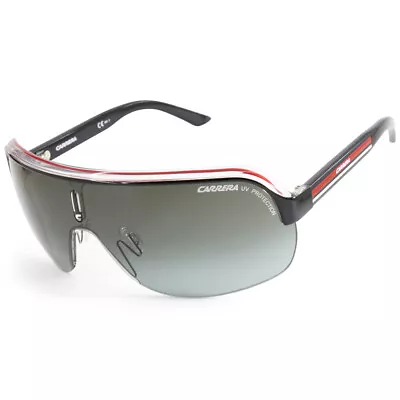 $129.95 • Buy Carrera Topcar 1 KB0-PT Black & Red/Grey Gradient Lens Unisex Shield Sunglasses
