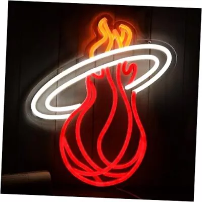  Miami LED Heat Neon Sign Basketball Neon Sign Sports Team Logo Neon Miami Heat • $41.10