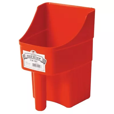 Miller Little Giant Enclosed Plastic Feed Scoop Red 3 Qt • $12.15