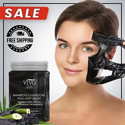 $8.99 • Buy Vivo Per Lei Bamboo Charcoal Mask Peel Off Face Mask For Acne Renew Skin 5.3 Oz