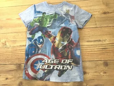 Next Boys’ Short Sleeved Blue Marvel “Avengers” T-shirt (6 Years) Pre-owned. • £2.49