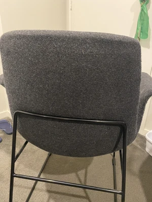$350 • Buy Set Of 6 Wool Dining Armchairs