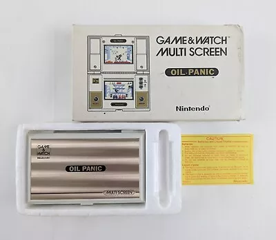 NINTENDO Oil Panic Game And Watch (OP-51) With Box *Screen Bleed* -  Working • $155