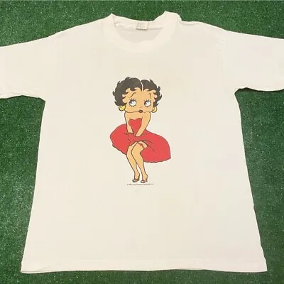 Vintage 80s 90s Betty Boop Marilyn Monroe Cartoon VTG 1985 Shirt Size L USA • $49.99