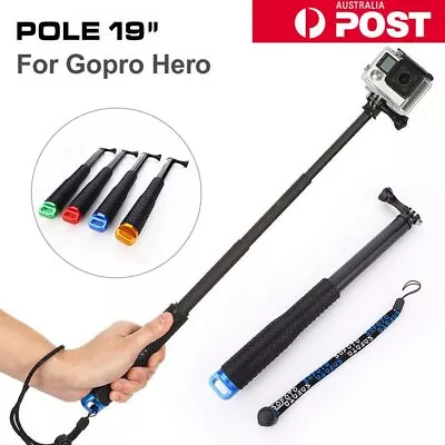 $13.89 • Buy Monopod Tripod Selfie Stick Pole Handheld For Gopro Hero 6 5 4 3 +3 2 1