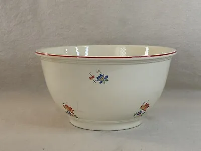 Vintage Homer Laughlin Kitchen Kraft Oven Serve Flowers Lg. 10” Mixing Bowl • $35