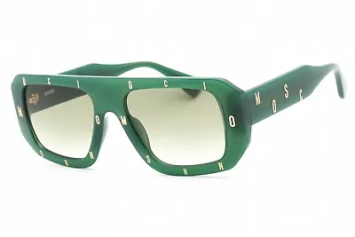 MOSCHINO MOS129/S 01ED 9K Sunglasses Green Frame Green Shaded Lenses 54mm • $69.06