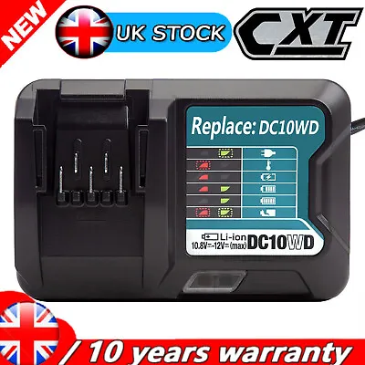 Battery Charger For Makita 10.8V 12V Li-ion  BL1041B BL1021B BL1015 DC10WD DC10W • £14.89