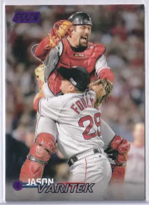 Jason Varitek 2023 Topps Stadium Club Purple Foil Sp /75 #135 Boston Red Sox • $4.99