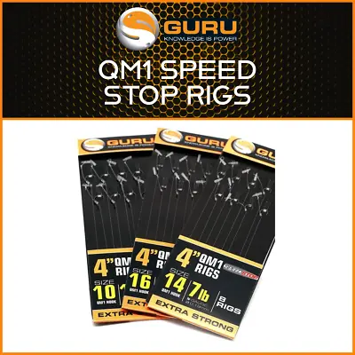 Guru Qm1 Speed Stop Feeder Hair Rigs - New | All Sizes/hooks To Nylon • £3.99