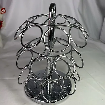 Keurig K-Cup 27 Pod Chrome Spinning Carousel Countertop Holder Silver 3 Tier • $7.60