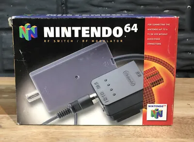 Nintendo 64 N64 Rf Switch Rf Modulator Includes Insert And Empty Box Only • $19.99