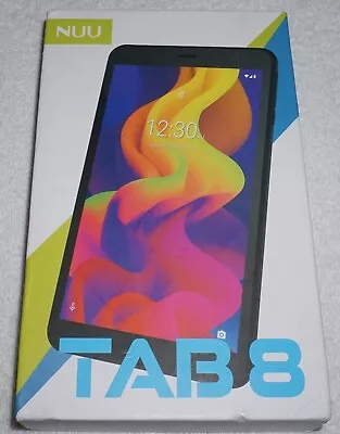 NUU TAB 8 (T0802L) 32GB /2GB WiFi + Cellular 8  Tablet Very Good Condition • $30