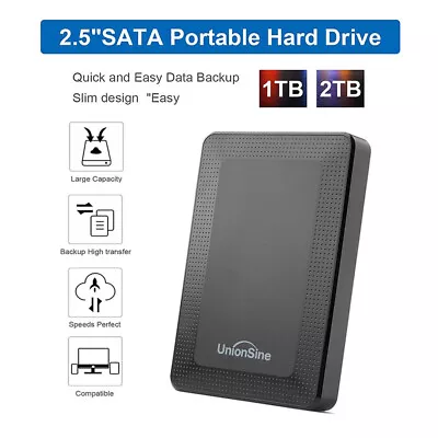 500GB 1TB 2TB External Hard Drive Ultra Fast USB 3.0 Storage Game HDD PC Xbox TV • £11.99