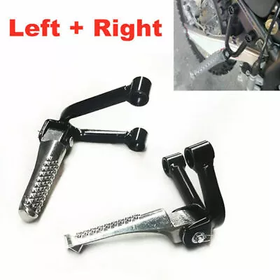 Cross-country Motorcycle Side Stand Set Rear Passenger Foot Pegs Pedal Universal • $37.69