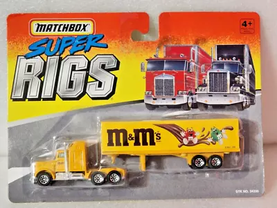 MATCHBOX SUPER RIGS M&Ms TRAILER TRUCK NIP • $19.99